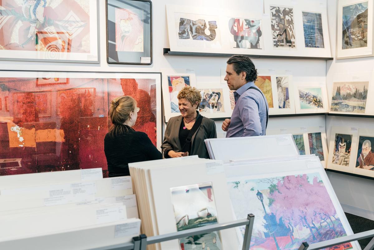 The 2023 edition of the International Fine Print Dealers Association (IFPDA) Print Fair in New York. Photo: Annie Forrest. Courtesy of Ifpda.
