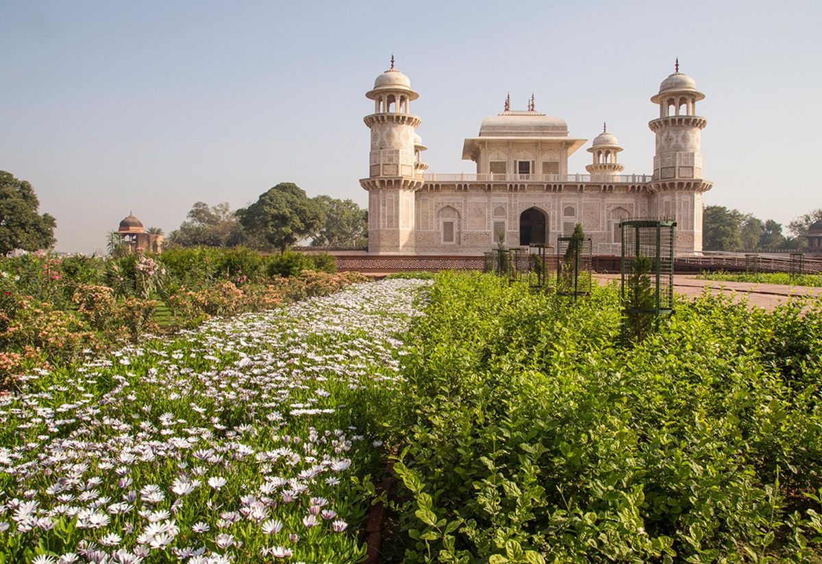 The newly restored Garden of the Tomb of I’timad-ud-Daulah Courtesy of the World Monuments Fund