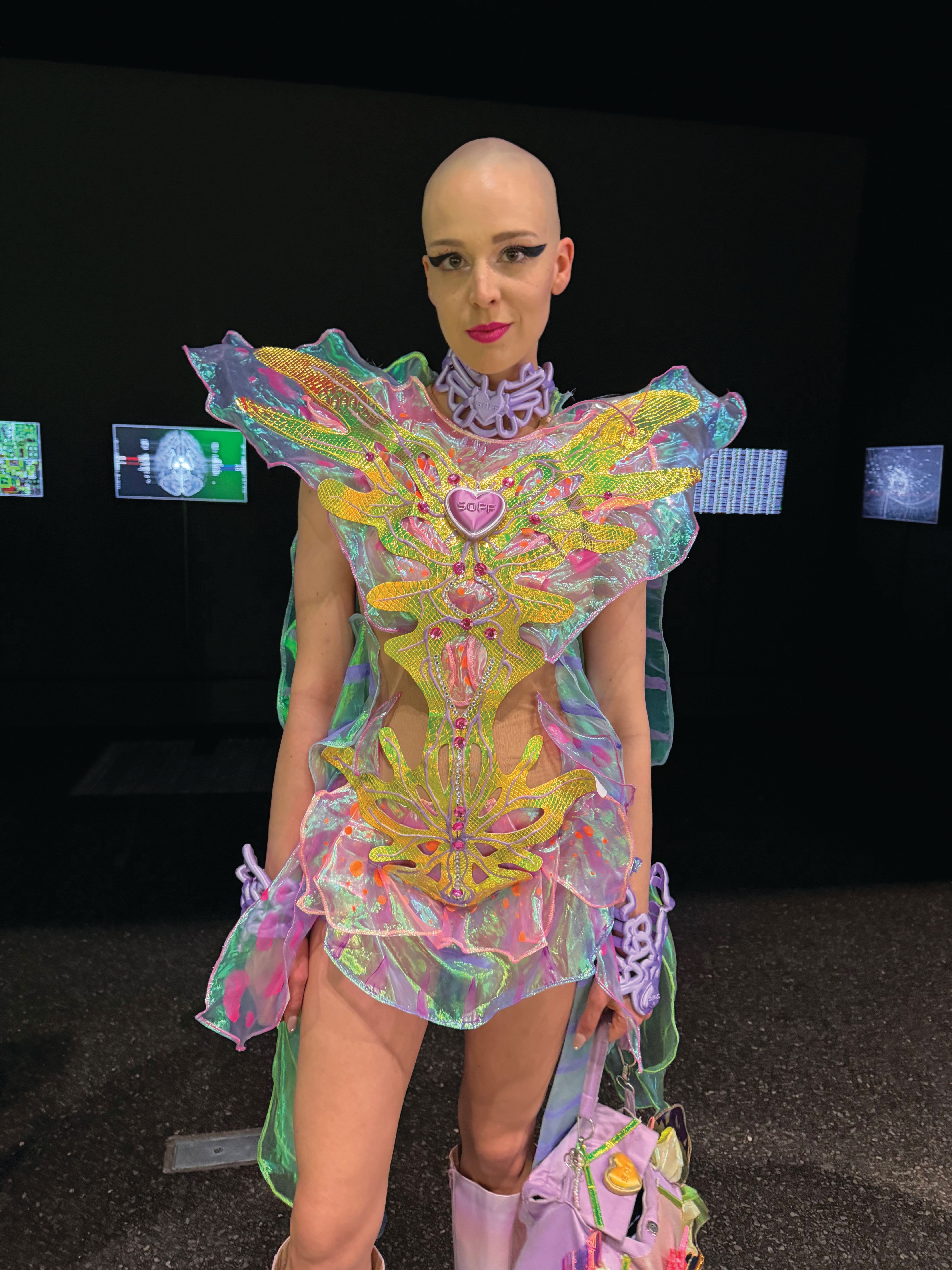 Soff says she is building a game machine that will enable users to create a “post-human” body The Art Newspaper