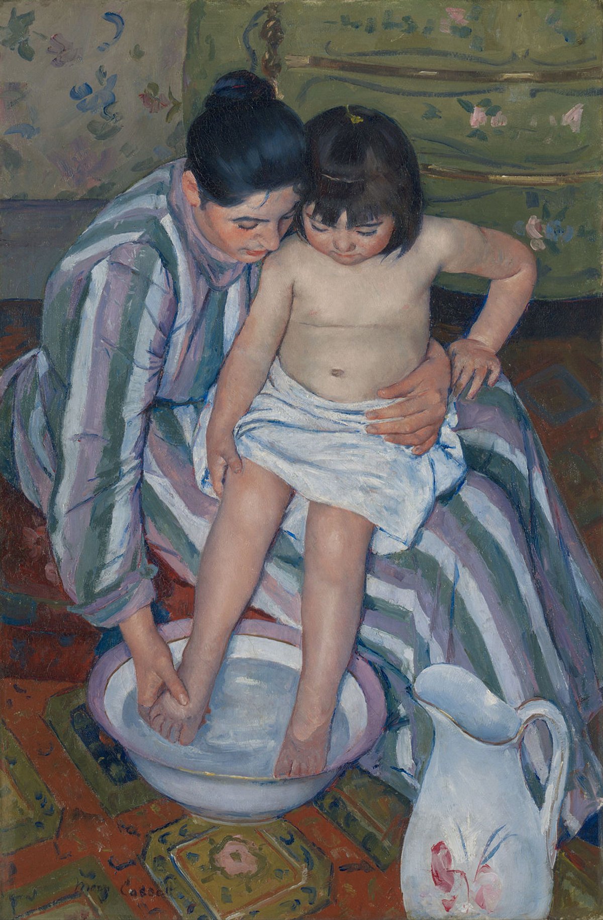 Mary Cassatt's The Child's Bath,  (1893)