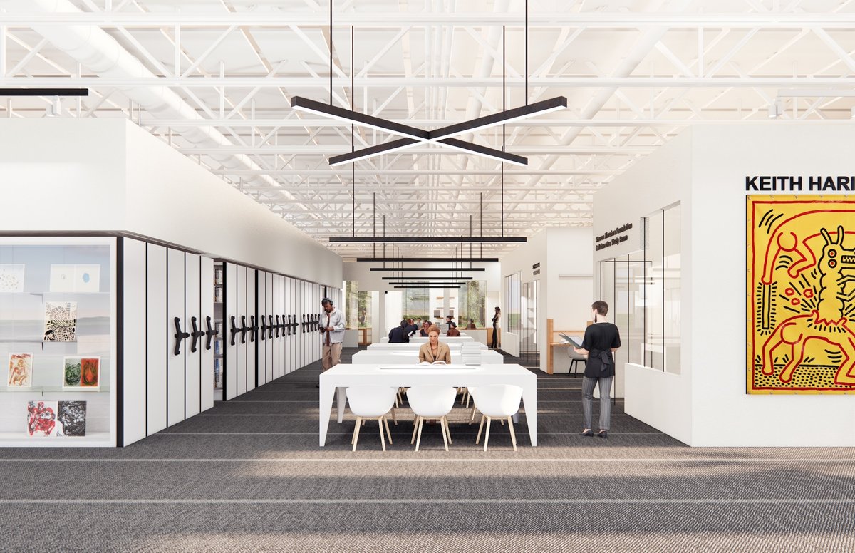 Rendering of the Keith Haring Wing at the Center for Curatorial Studies, Bard College Courtesy of HWKN Architecture