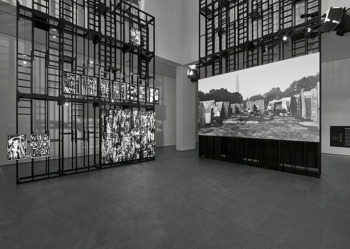 Installation view of Adam Pendleton: Who Is Queen? at the Museum of Modern Art, New York, 18 September 2021-21 February 2022 Photo by Andy Romer, courtesy the Museum of Modern Art