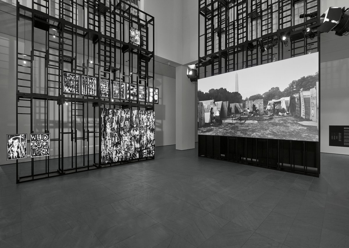 Installation view of Adam Pendleton: Who Is Queen? at the Museum of Modern Art, New York, 18 September 2021-21 February 2022 Photo by Andy Romer, courtesy the Museum of Modern Art