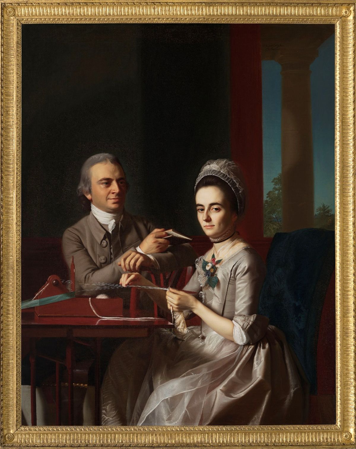 After treatment: John Singleton Copley’s Portrait of Mr and Mrs Thomas Mifflin (Sarah Morris) (1773) Image courtesy of the Philadelphia Museum of Art