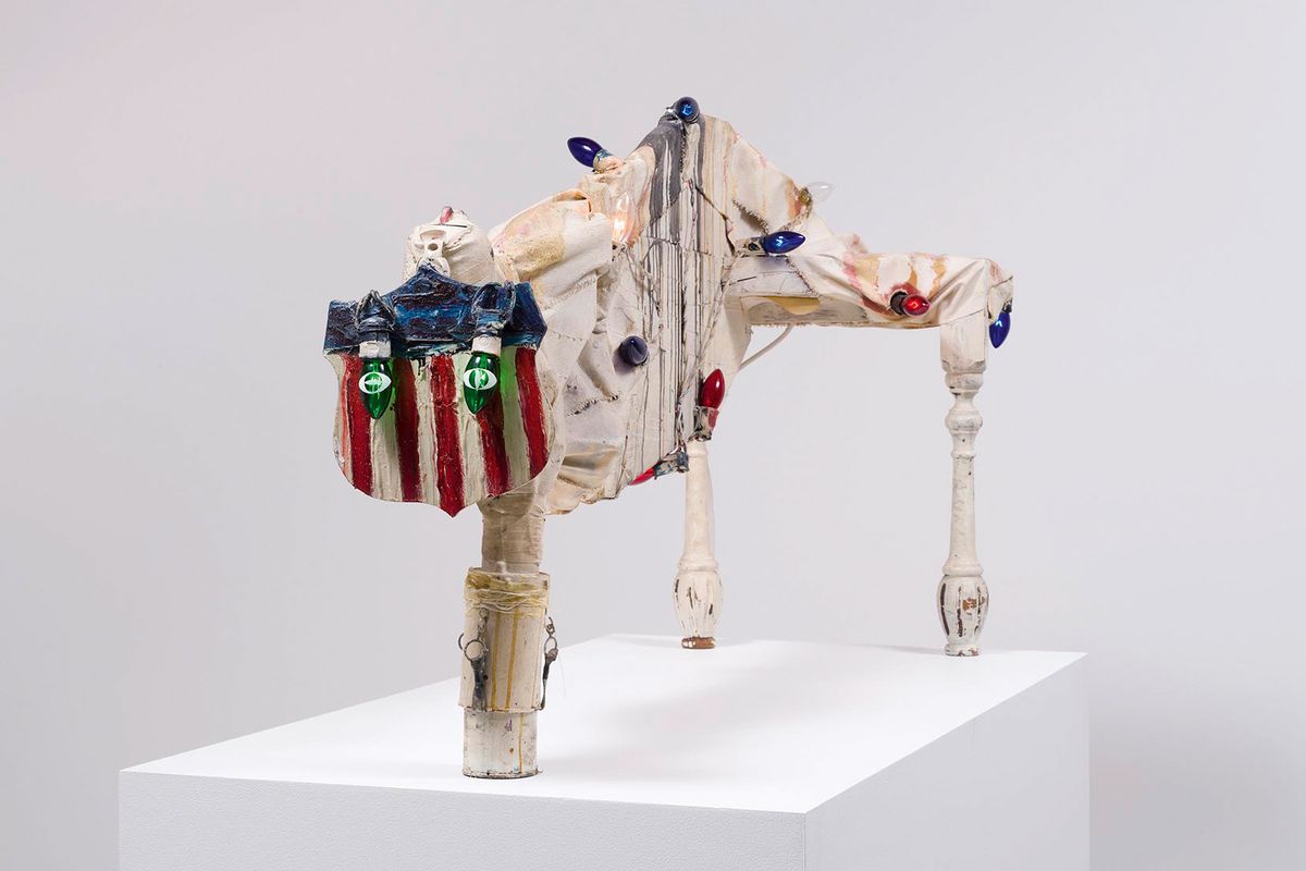 Yes, please! The Floridian collectors Ruth and Ted Baum, working with Museum Exchange, donated Edward Kienholz’s mixed-media sculpture The Mort Soul Searcher (1960) to the Museum of Fine Arts, Houston Estate of Edward Kienholz, Photo by Jeff McLane, courtesy LA Louver Gallery