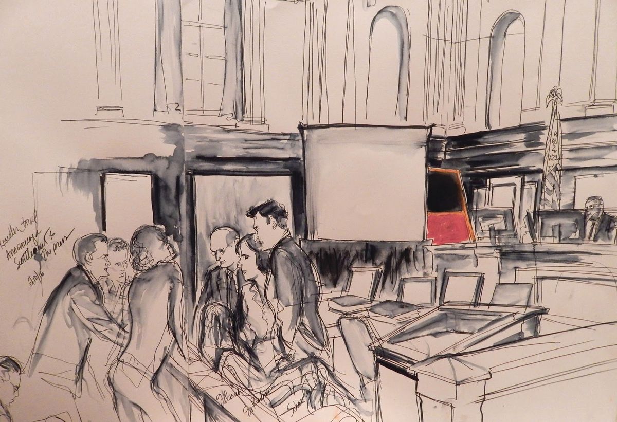 A high-profile Knoedler case settled in 2016 just before the former director Ann Freedman could give evidence at trial Illustration: Elizabeth Williams