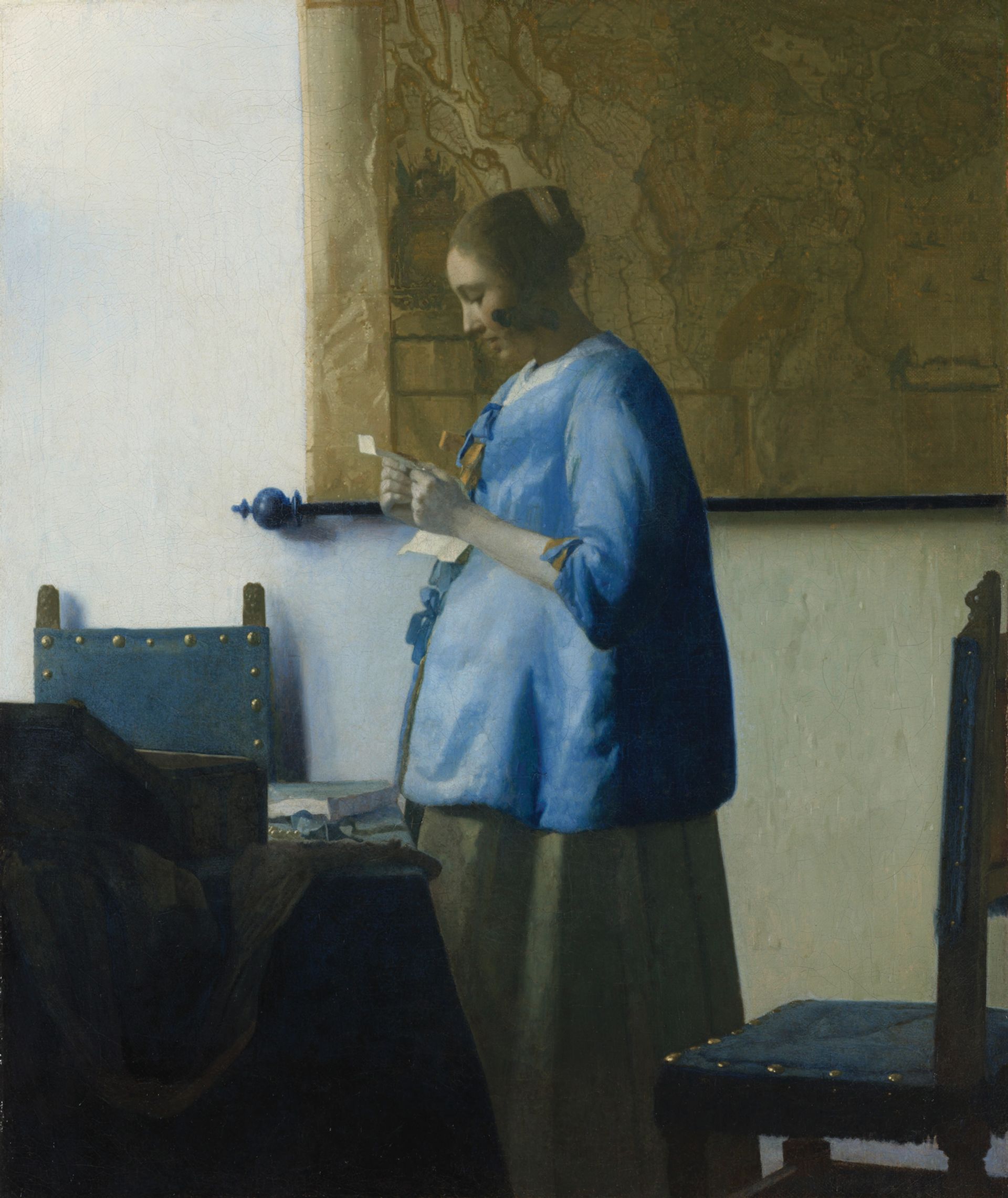 Vermeer’s Woman in Blue Reading a Letter (1663-64) Courtesy of Rijksmuseum