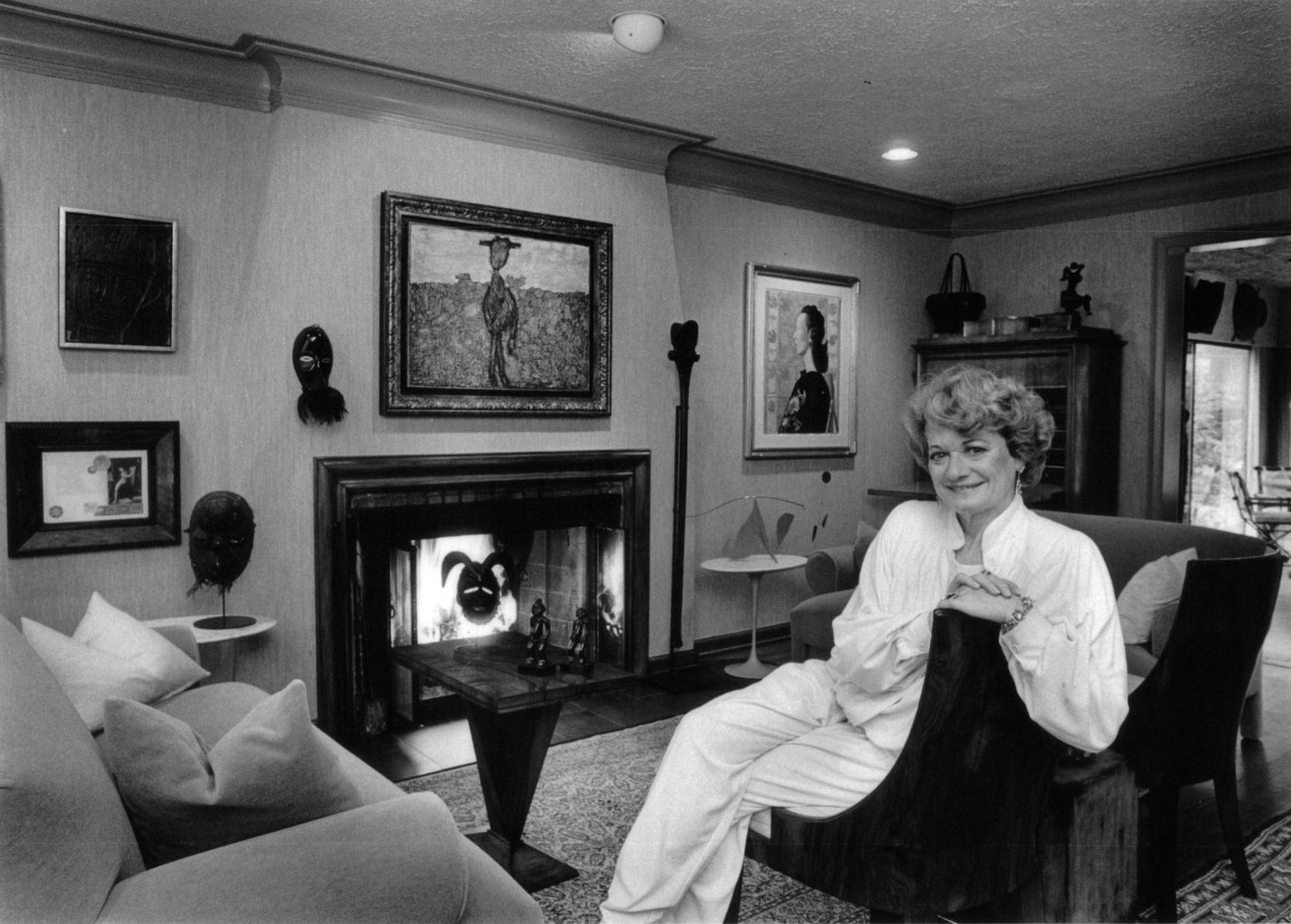 Margaret Herz Demant at home in 1984 Photo courtesy Patricia Beck/Detroit Free Press