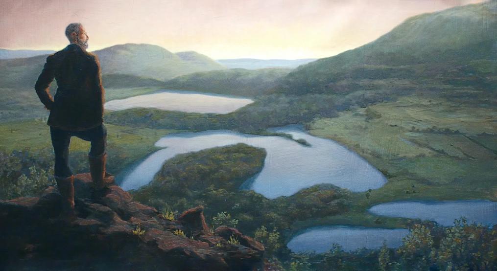 A painting of Kier Eagan.