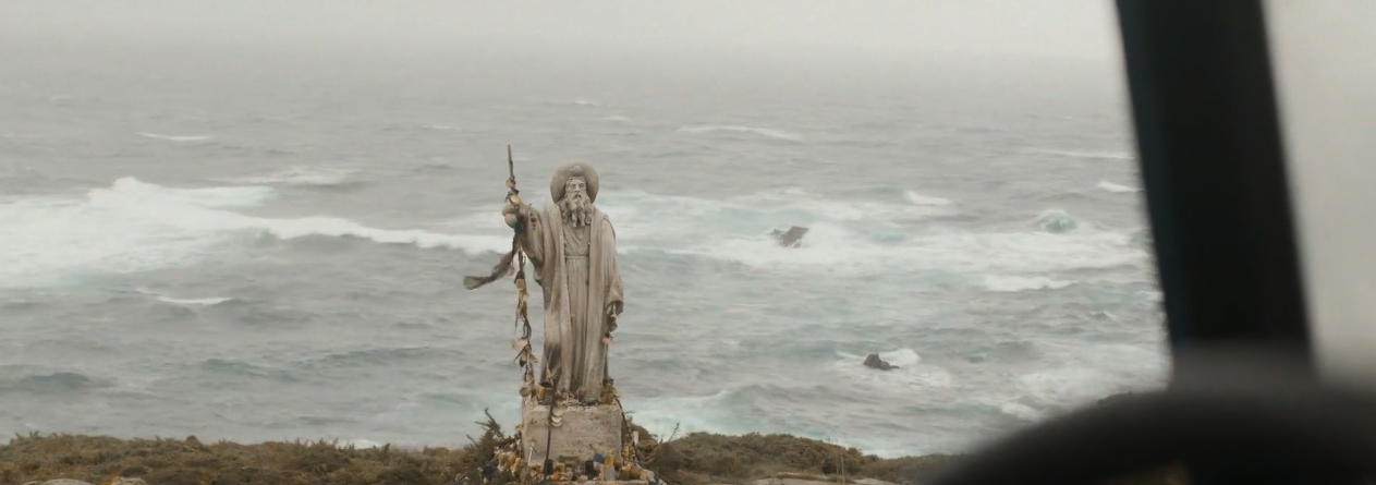 Camino de Santiago statue.