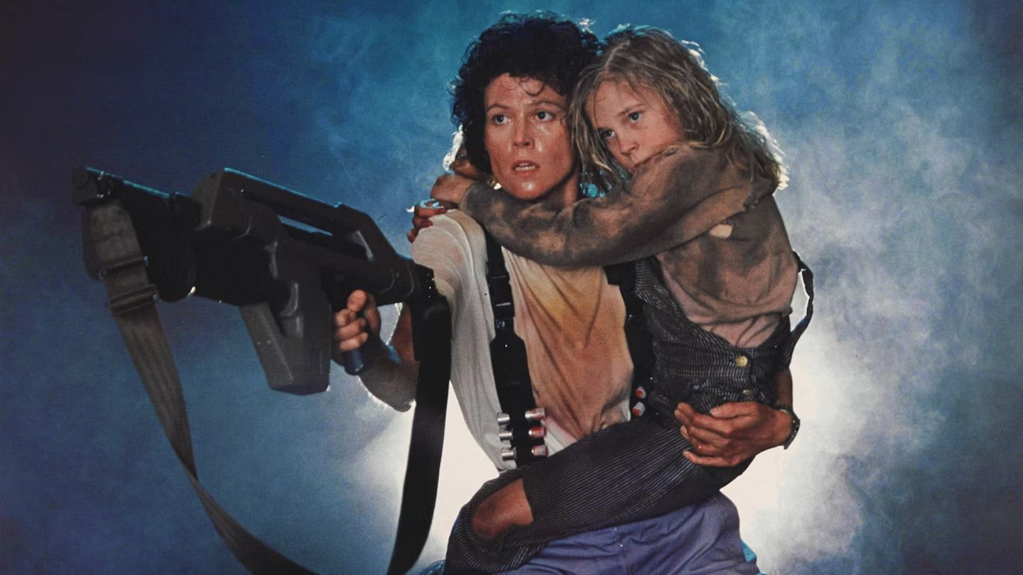 Sigourney Weaver as Ripley in Aliens (1986)