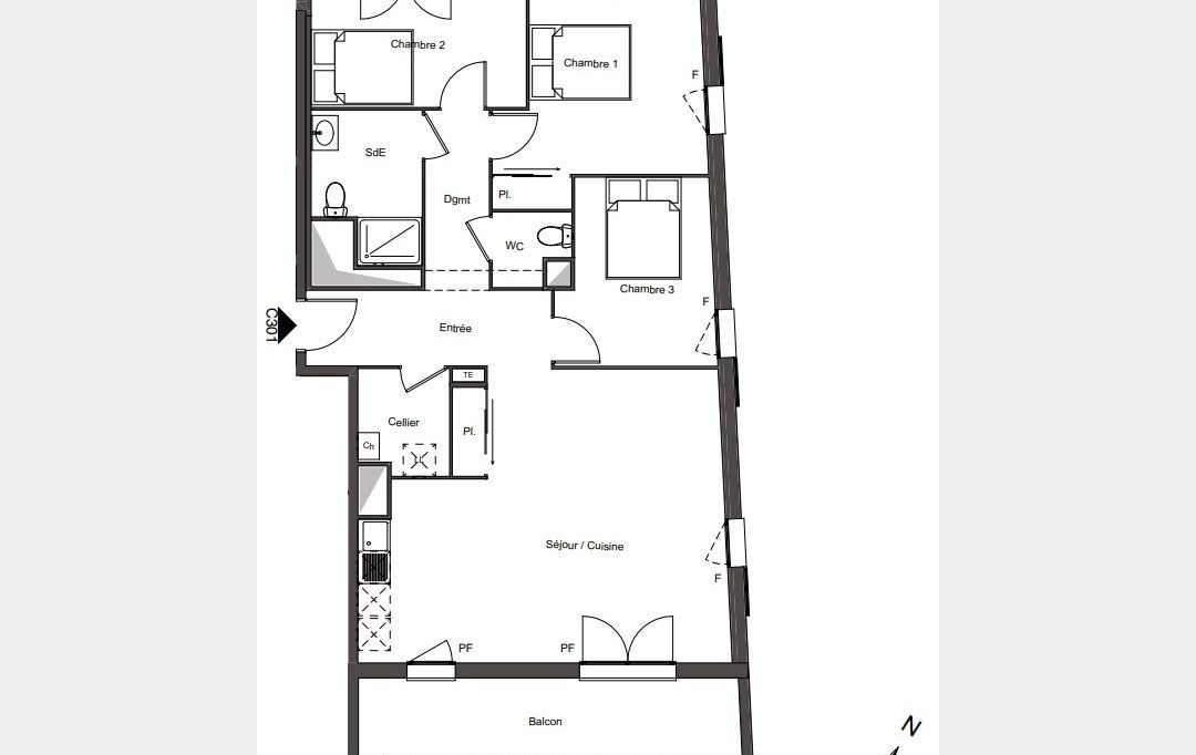 Appartement 4 pièces — Creil, photo principale