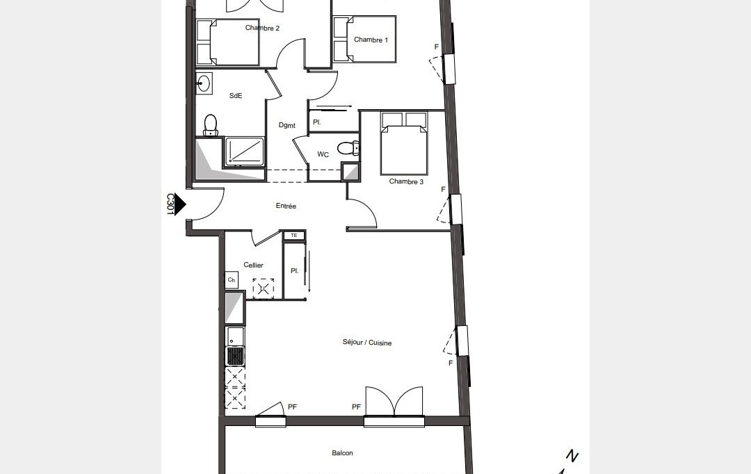 Appartement 4 pièces — Creil