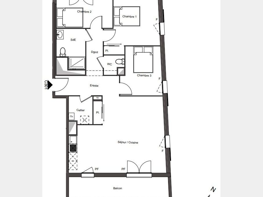 Appartement 4 pièces — Creil, photo principale