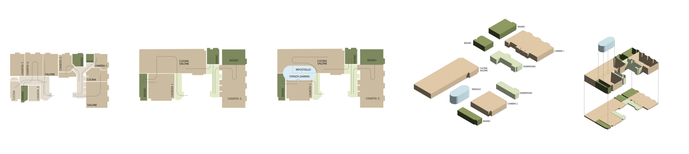 schemi di design casa Roma