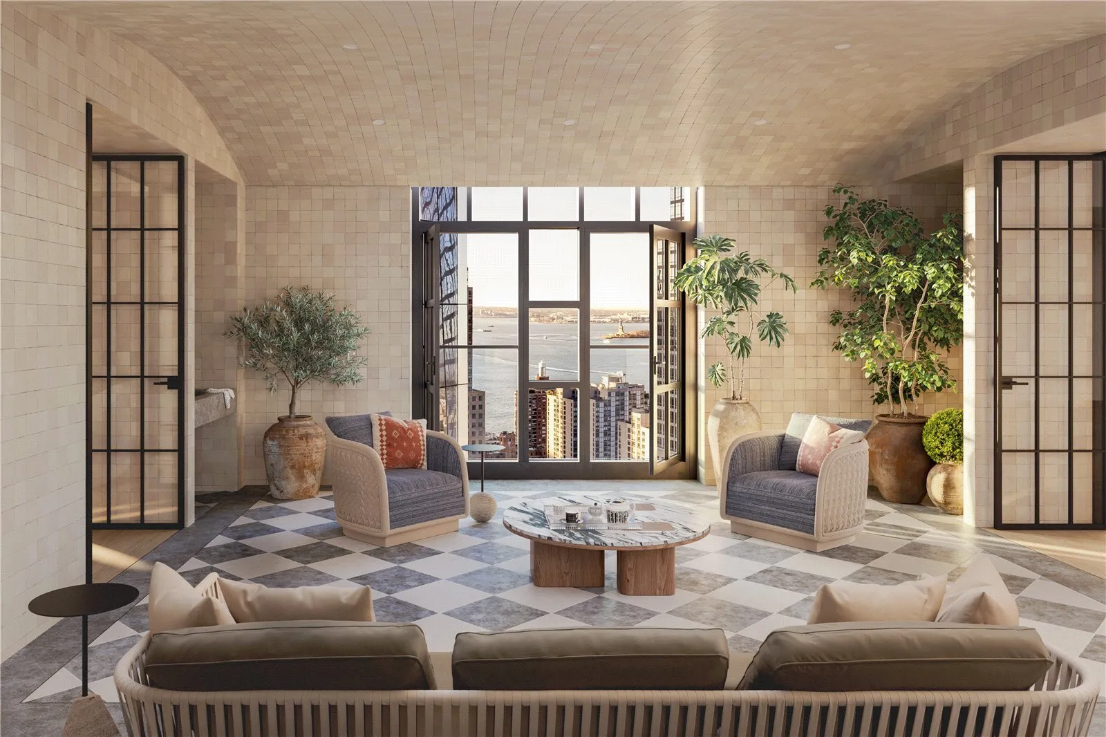 The Tribeca Crown penthouse at 100 Barclay Street, New York, view 3 of 6