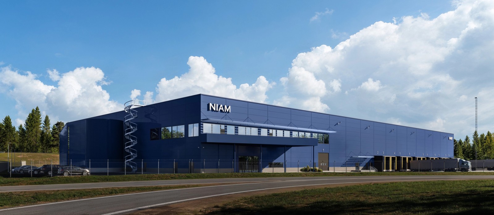 MainHub Arlandastad logistics property visualisation of facade