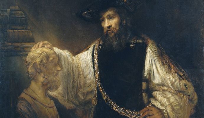 Aristoteles und der Schlaf: Gemälde Rembrandt