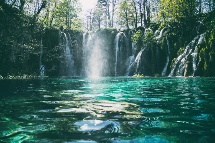 Wasserfall in der Natur