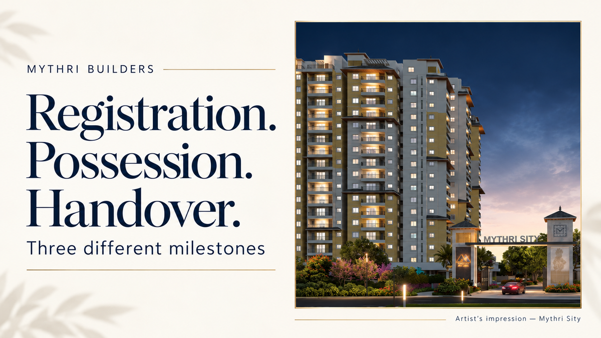 Registration Possession and Handover Are Different Milestones