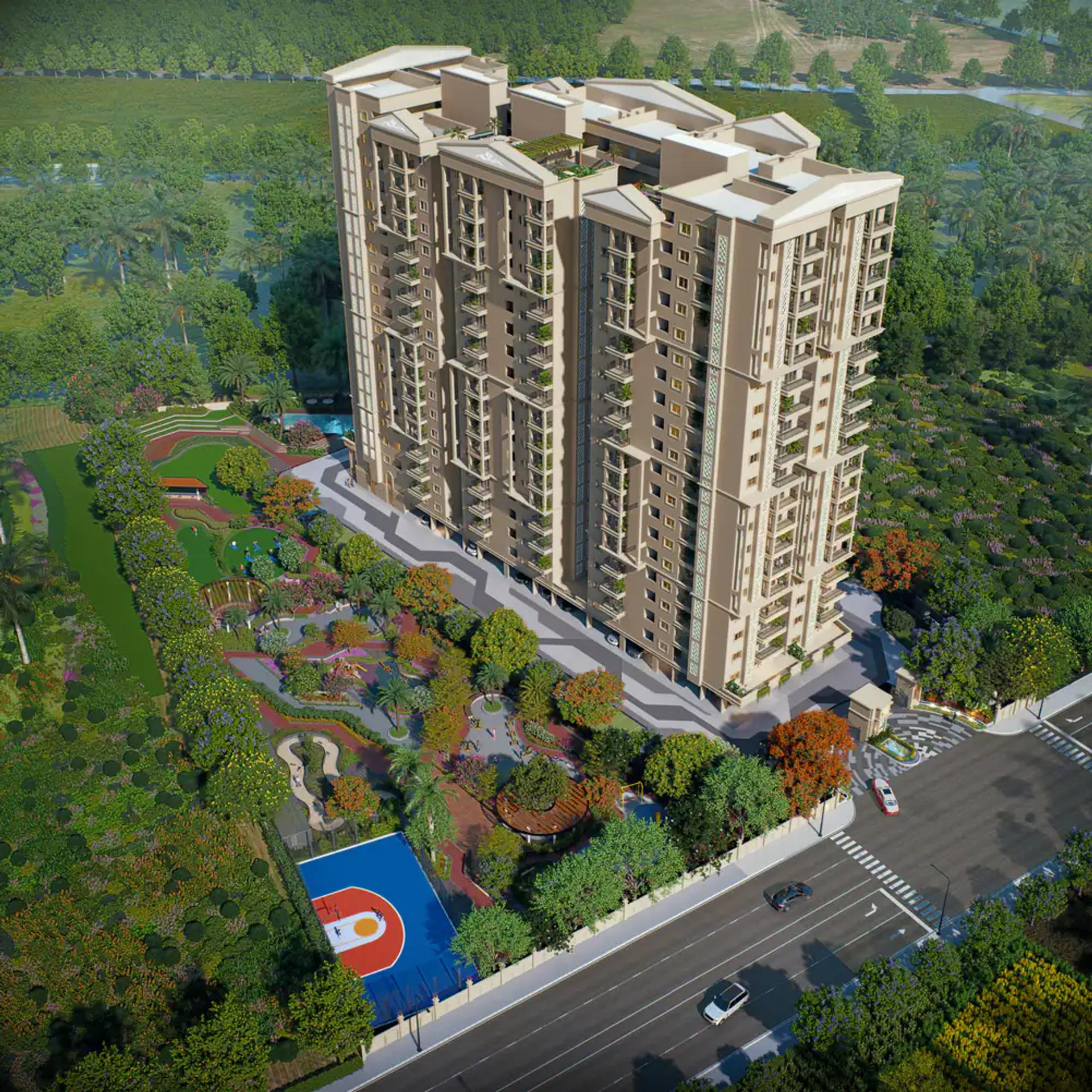 Mythri Street residential community exterior view
