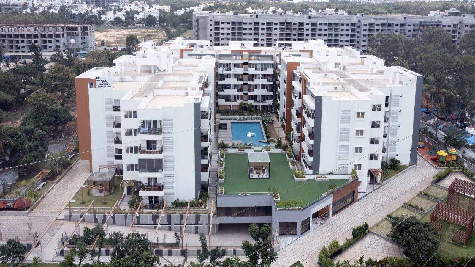 Mythri Signature residential architecture in Off Sarjapur Road, Bengaluru