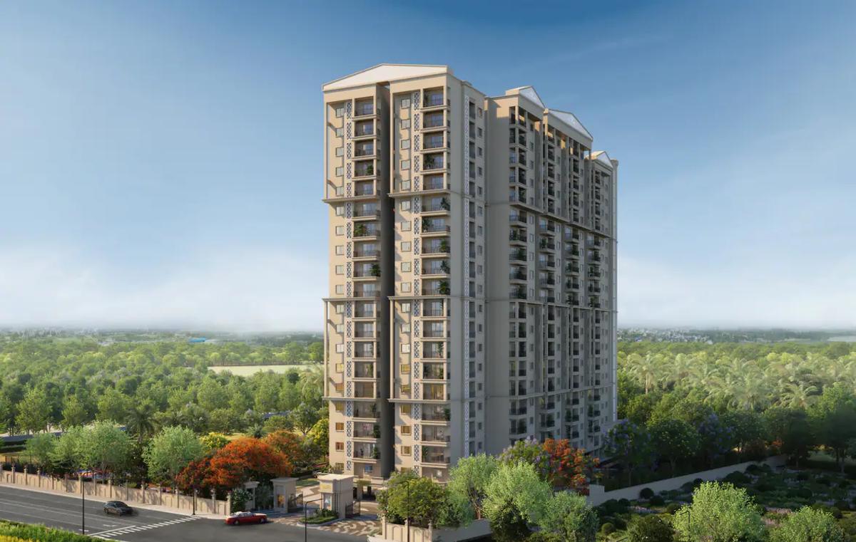 Mythri Street architectural residential community in Kodathi, Off Sarjapur Road, Bengaluru