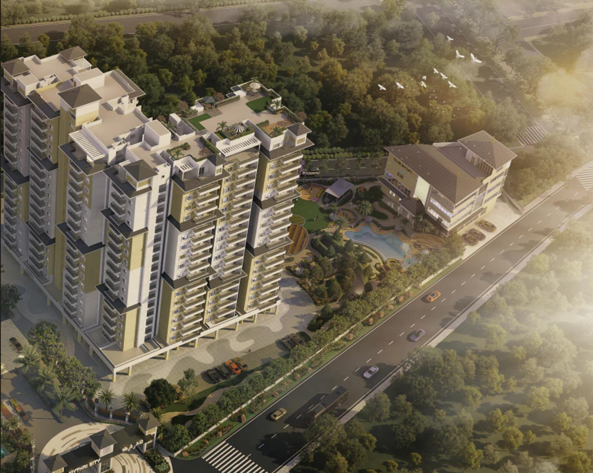 Mythri Sity residential community exterior view