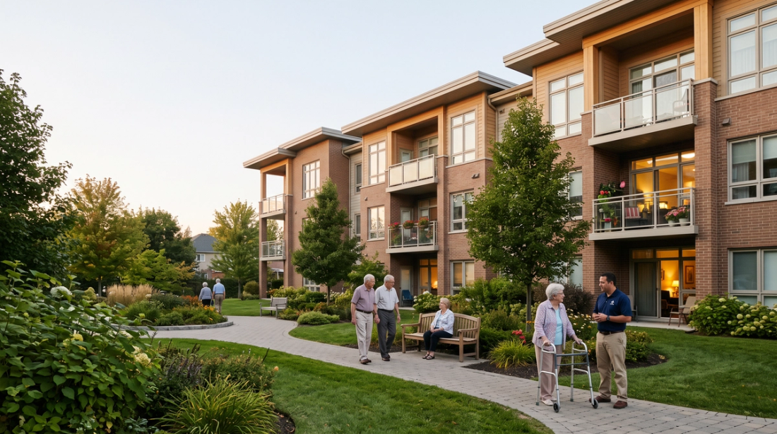 A well-maintained, occupied senior-living community
