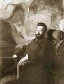 Portrait of Georgian painter Gigo Gabashvili.