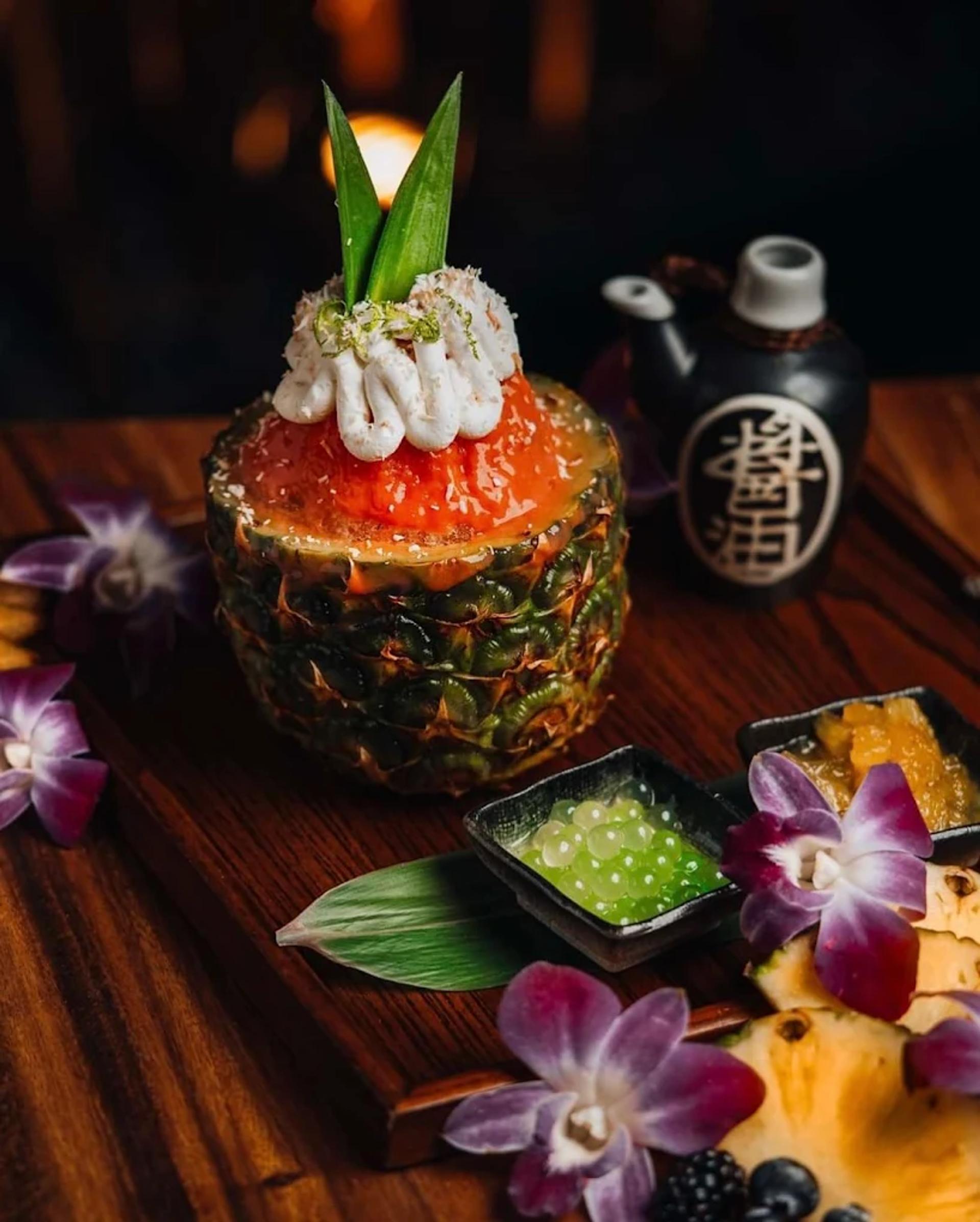 Komodo Miami outdoor terrace dining in Brickell
