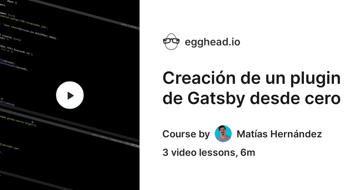 Creación de un plugin de Gatsby desde cero