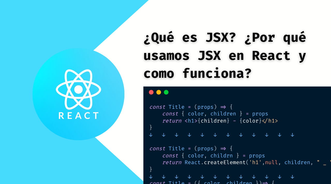 ¿Qué es JSX? ¿Por qué usamos JSX en React y como funciona?