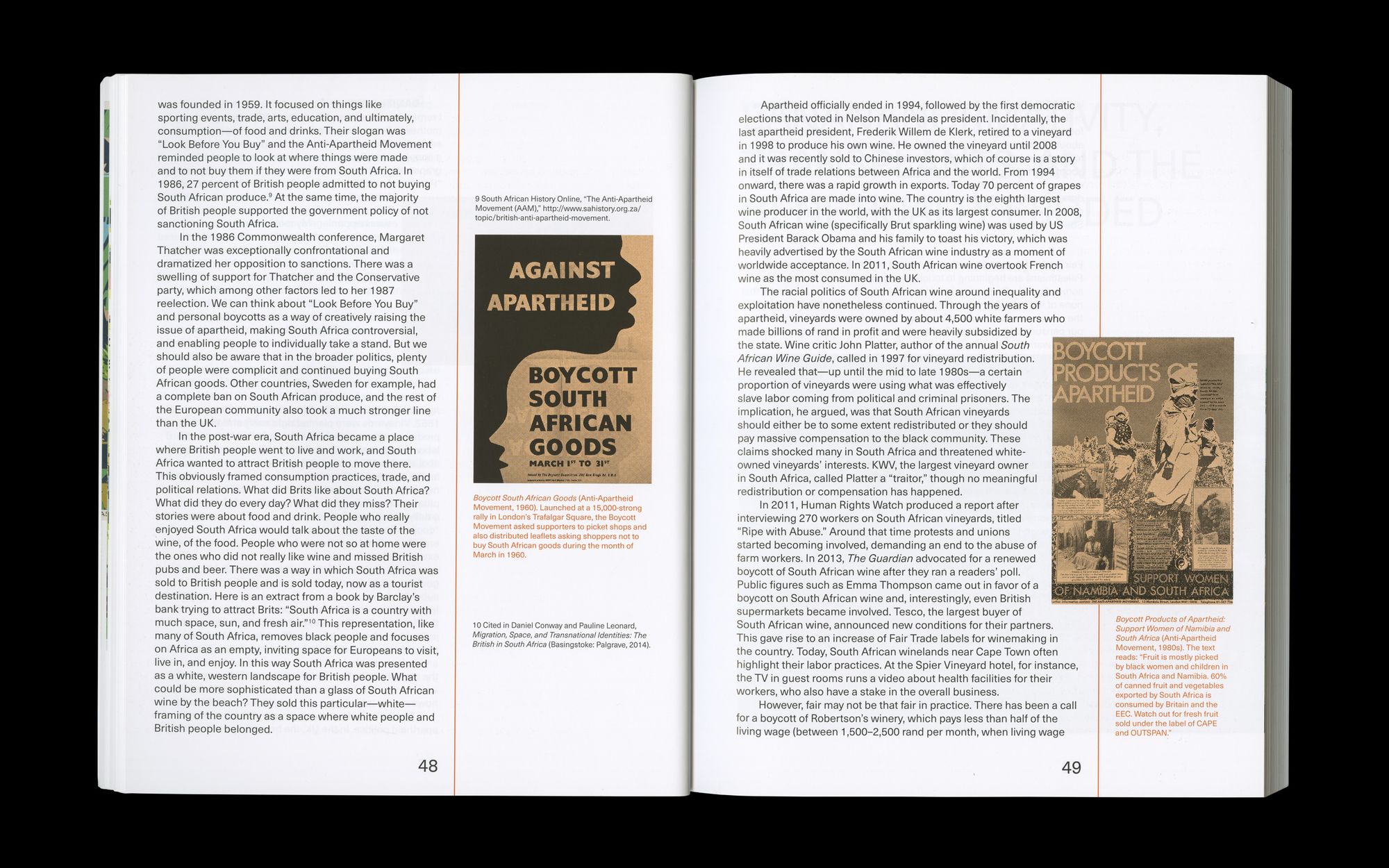 Scan of internal spread of The Empire Remains Shop publication