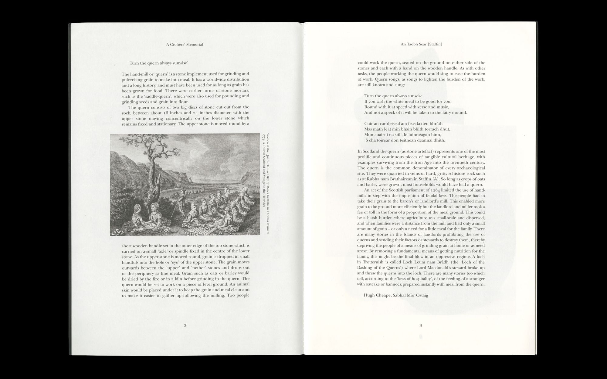 Scan of internal spread of Henry Castle, A Crofter's Memorial.