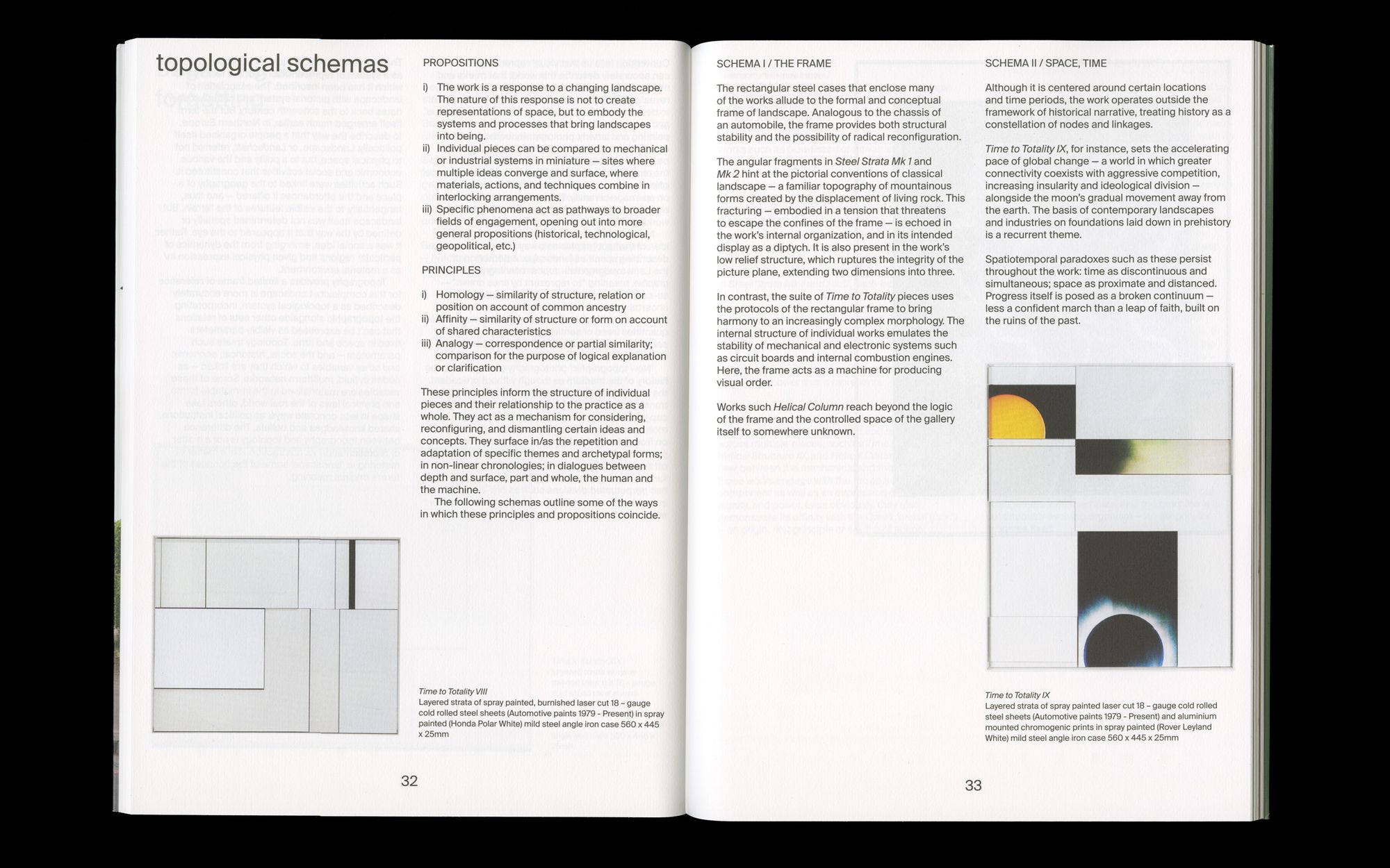 Scan of inside spread of North publication