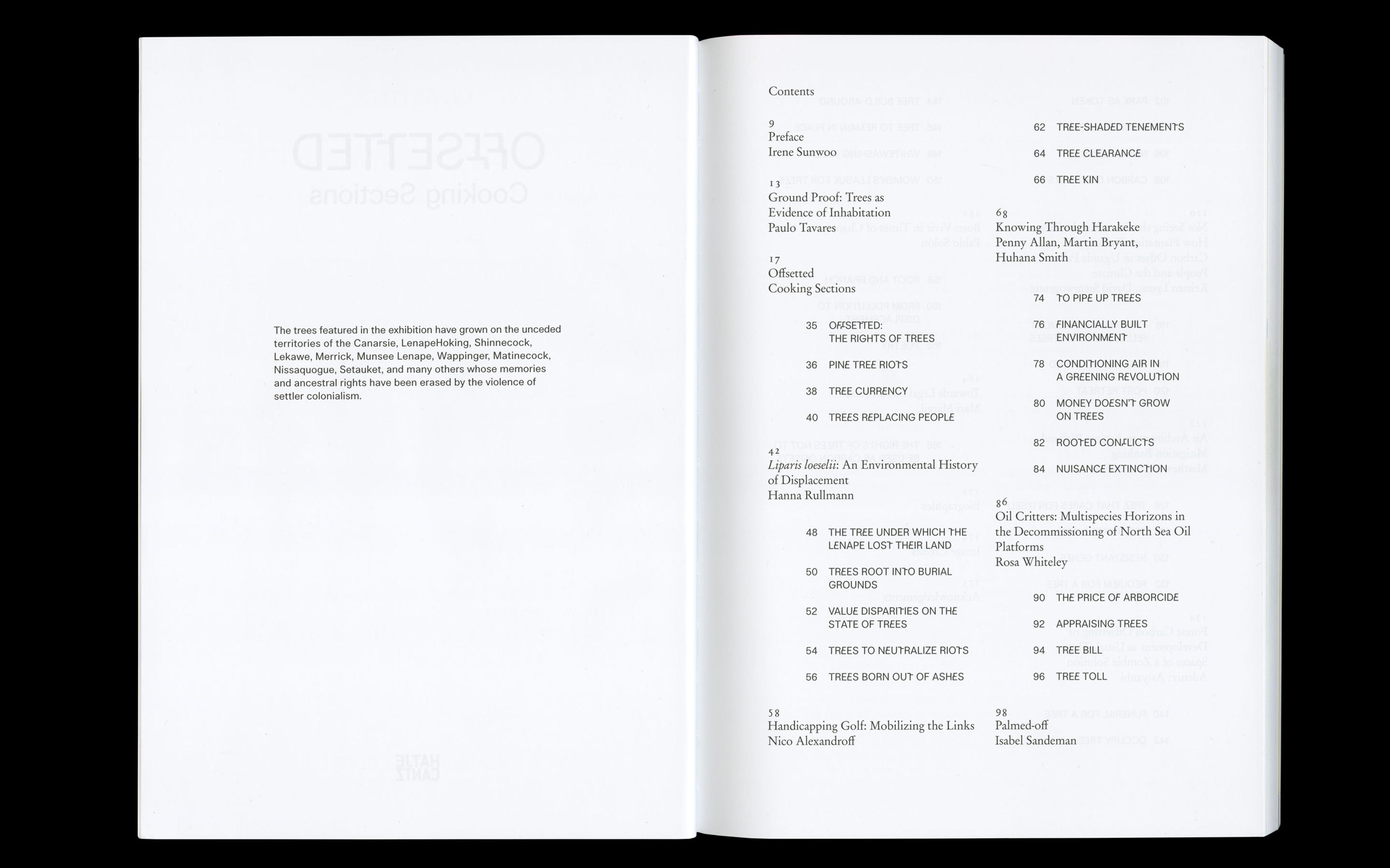 Scan of internal spread of 'Offsetted' by Cooking Sections