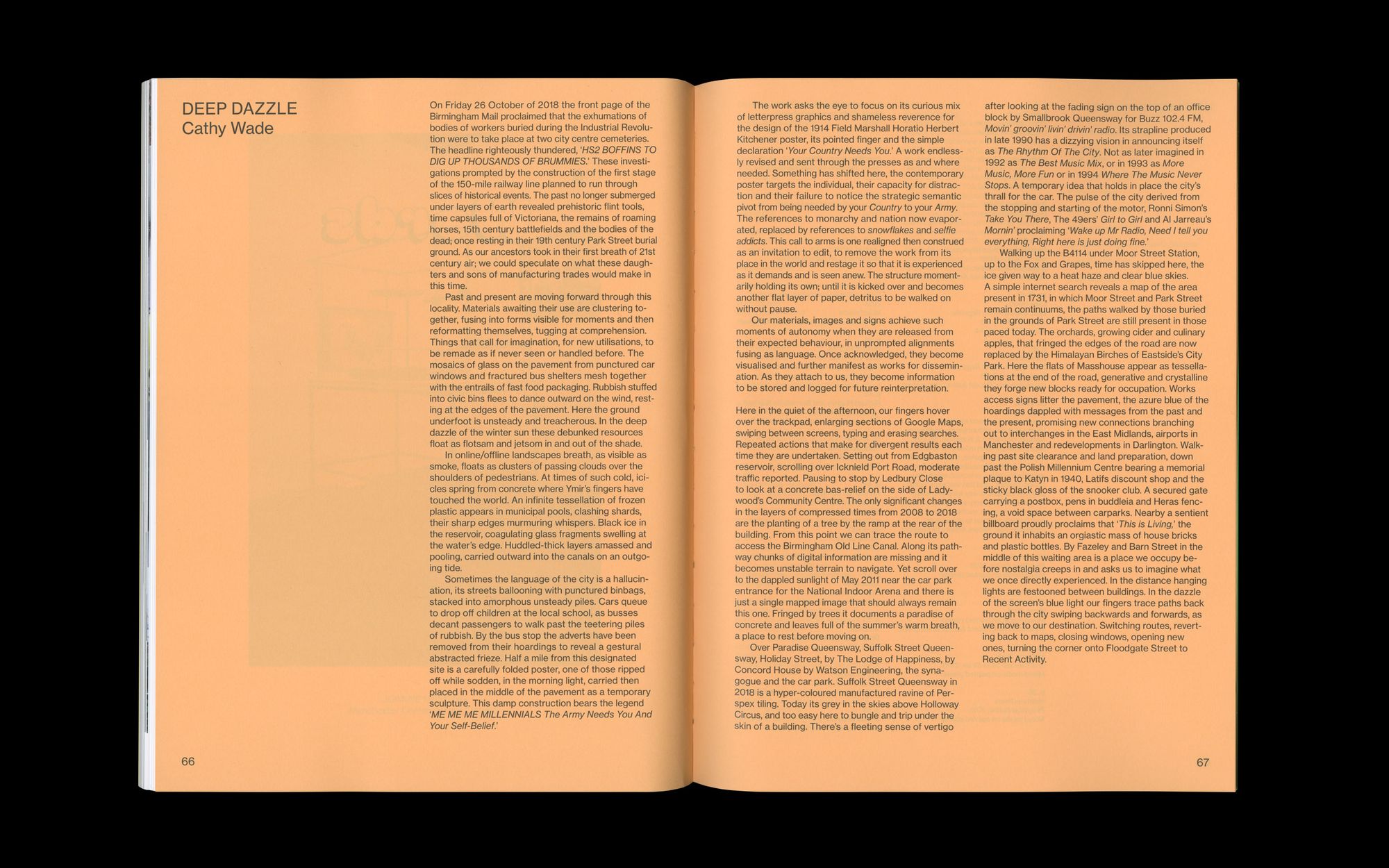 Scan of inside spread of Recent Activity Annual 2018