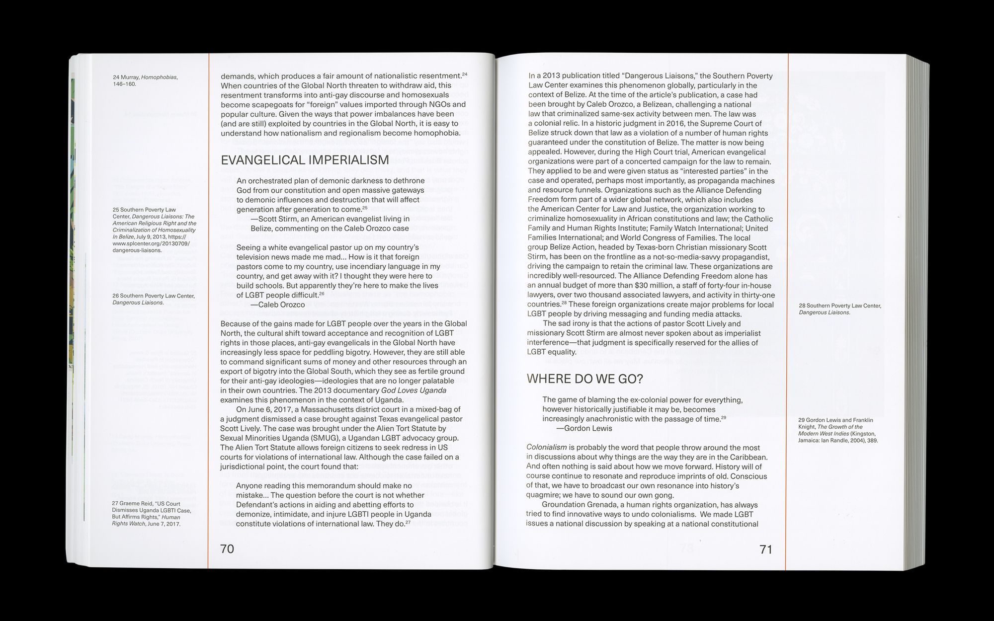 Scan of internal spread of The Empire Remains Shop publication