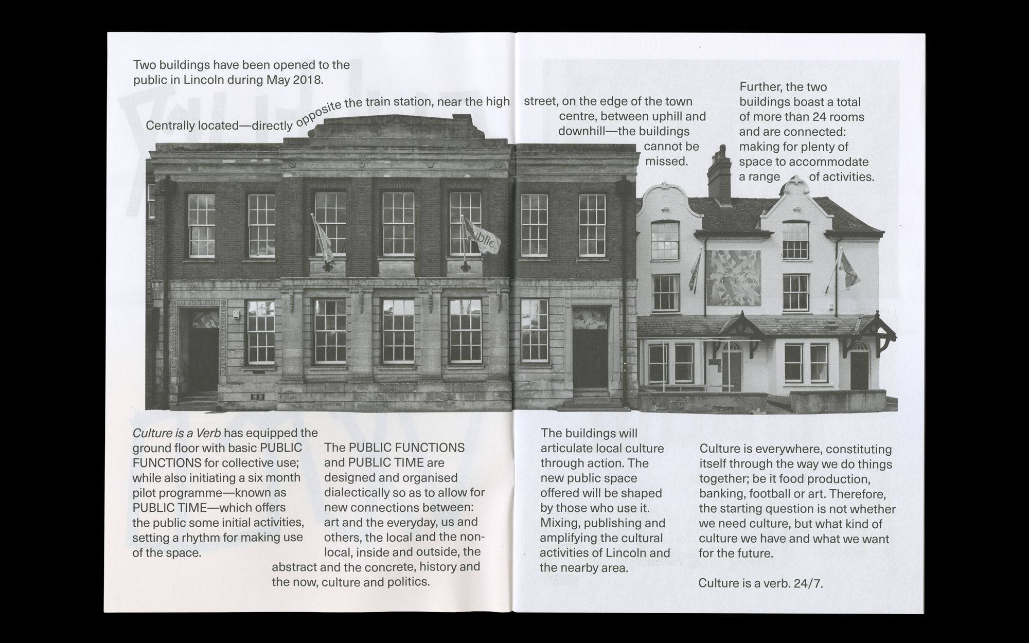 Scan of 'Culture is a Verb' brochure for Kathrin Bohm, 2018
