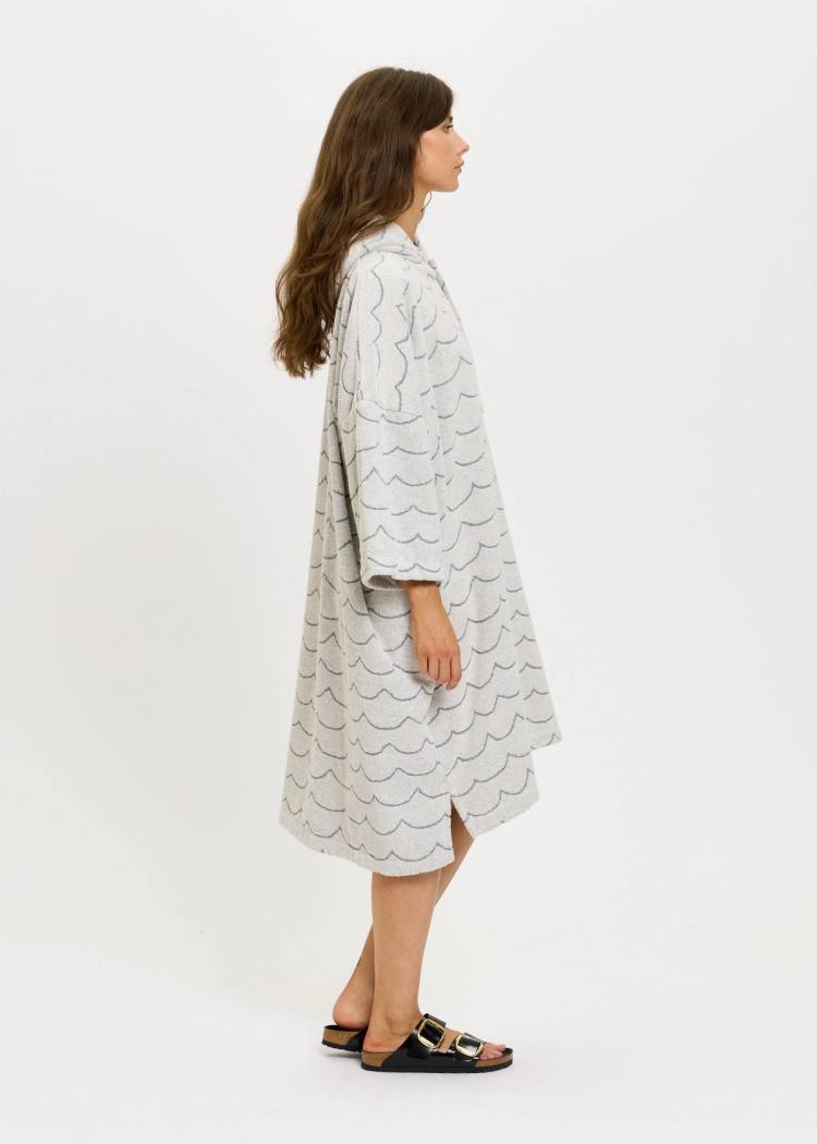 Secondary product image for "Frottéponcho Våg Ecru"