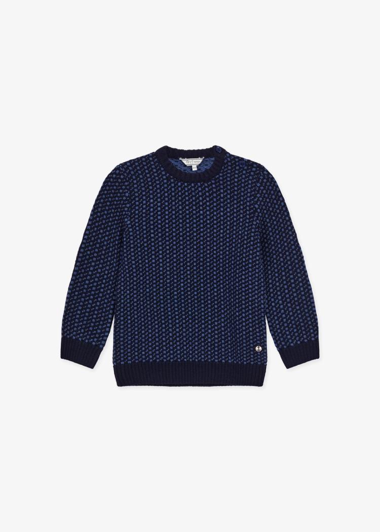 Secondary product image for "Vallerö Knit Sweater Kids Navy"