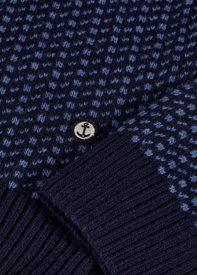 Secondary product image for "Sven-Bertil Stickad Tröja Marinblå"