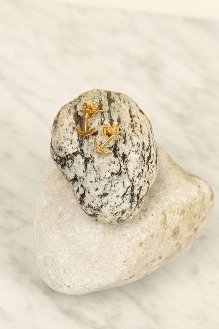 Secondary product image for "Örhänge Ankare Guld"
