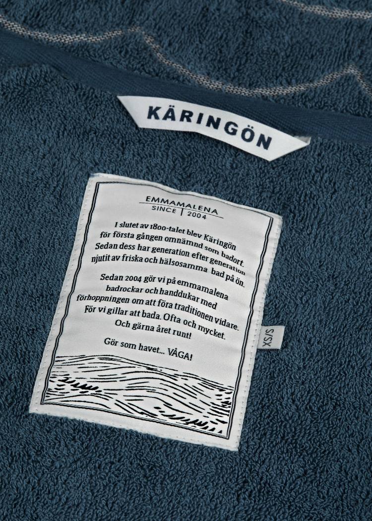 Secondary product image for "Bathrobe Zipper Wave Petrol"