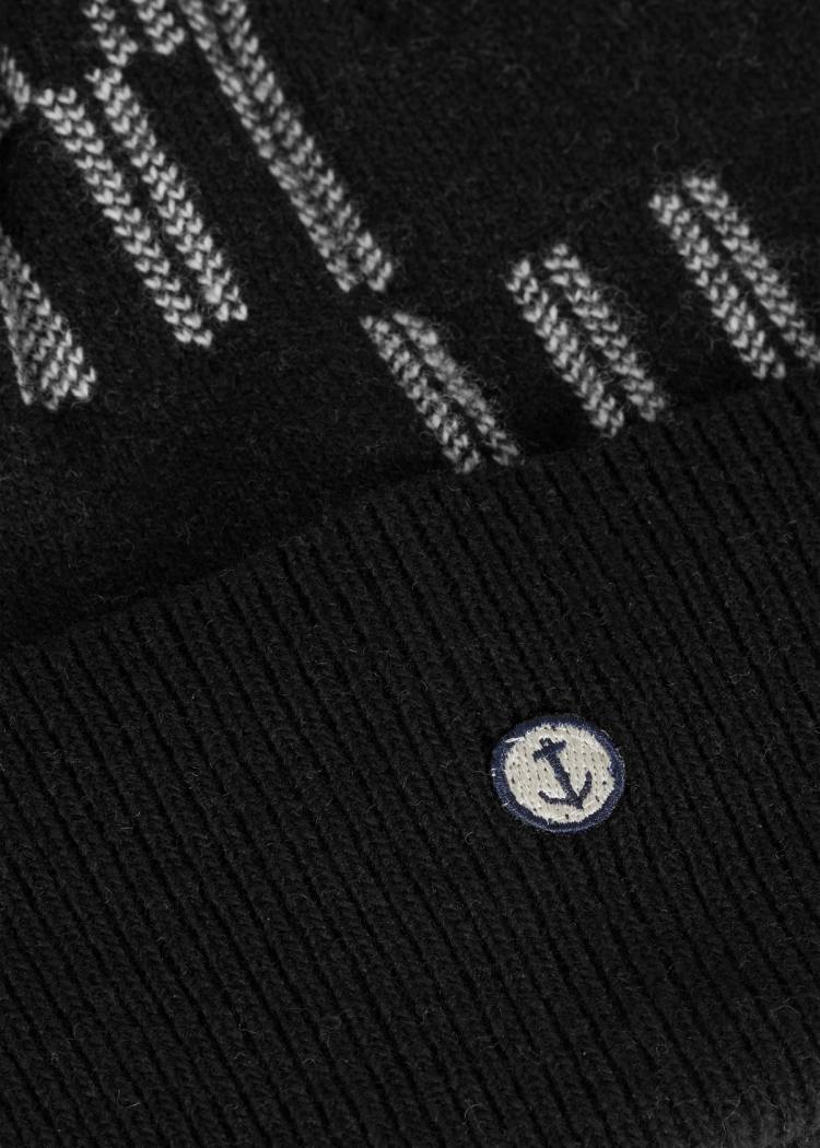 Secondary product image for "EM Knitted Beanie Black"