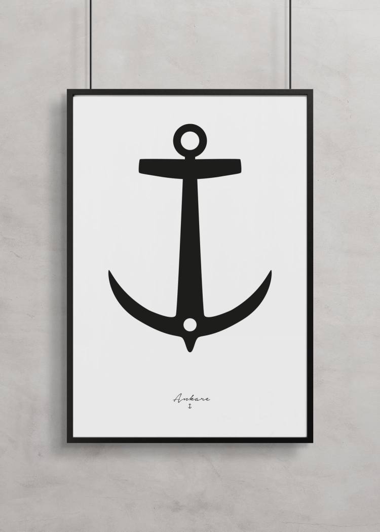 Secondary product image for "Poster Ankare Svart"