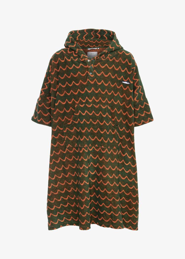 Secondary product image for "Terry Poncho Wave Orange Kids"