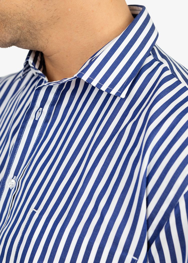 Secondary product image for "Kurt Skjorta Rand Marinblå"