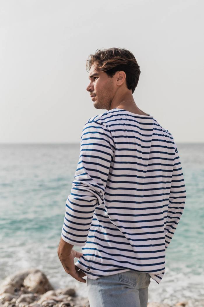 Secondary product image for "Marin Stripe White Blue Unisex"